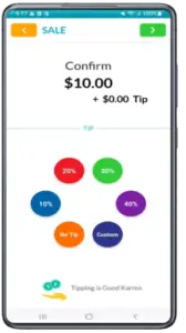 ADD TIP TO A SALE-NO BACKGROUND